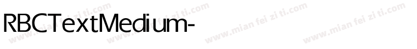 RBCText Medium字体转换